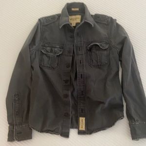 Abercrombie muscle button up shirt